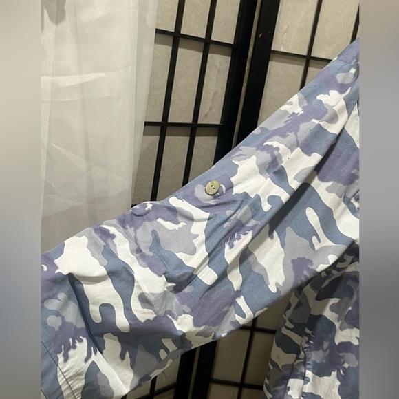 KAKTUS BLUE CAMOUFLAGE Stylish Cotton Blend HOODED JACKET, ARTISTIC, SIZE S/M - Picture 10 of 11